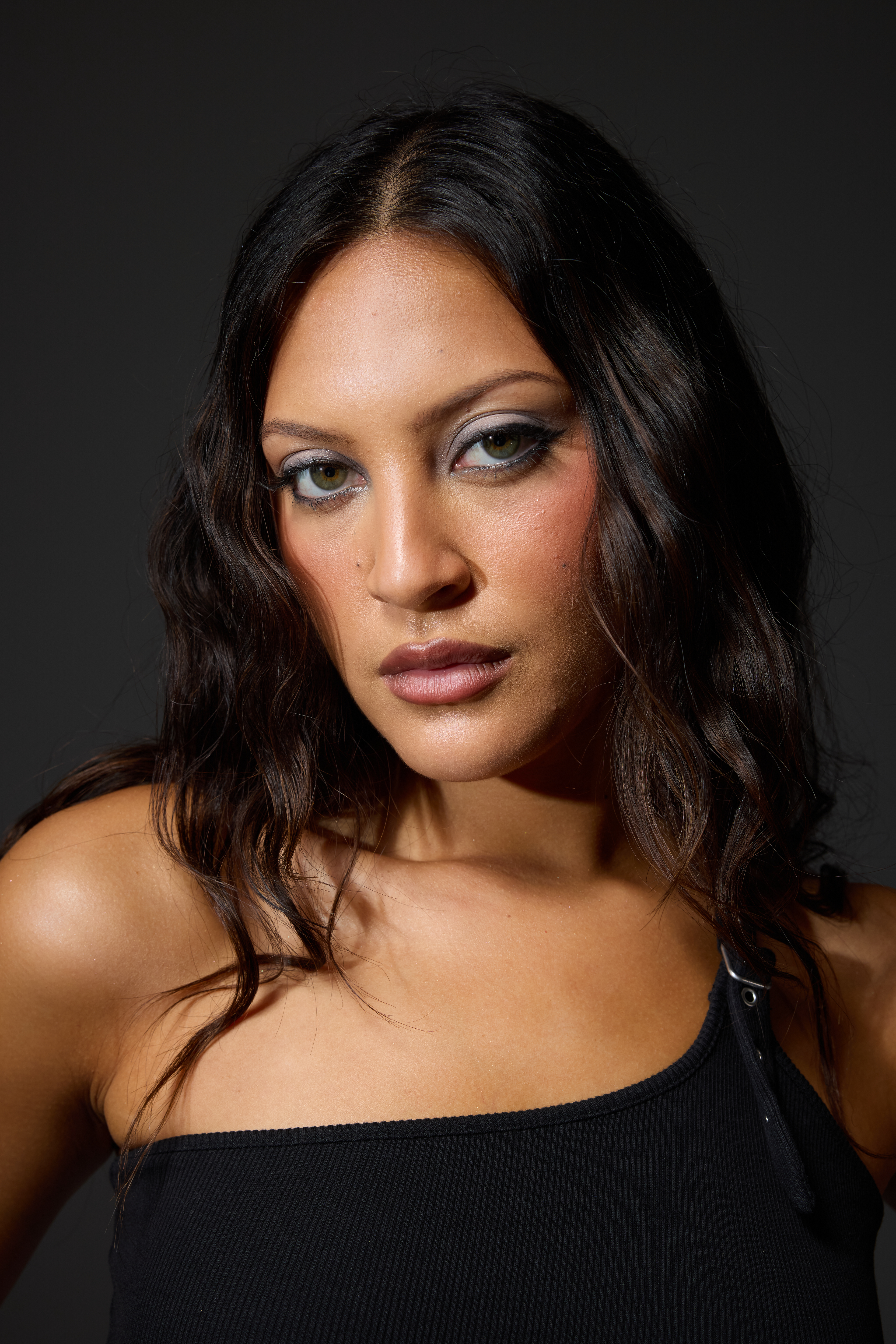 Modern editorial beauty look