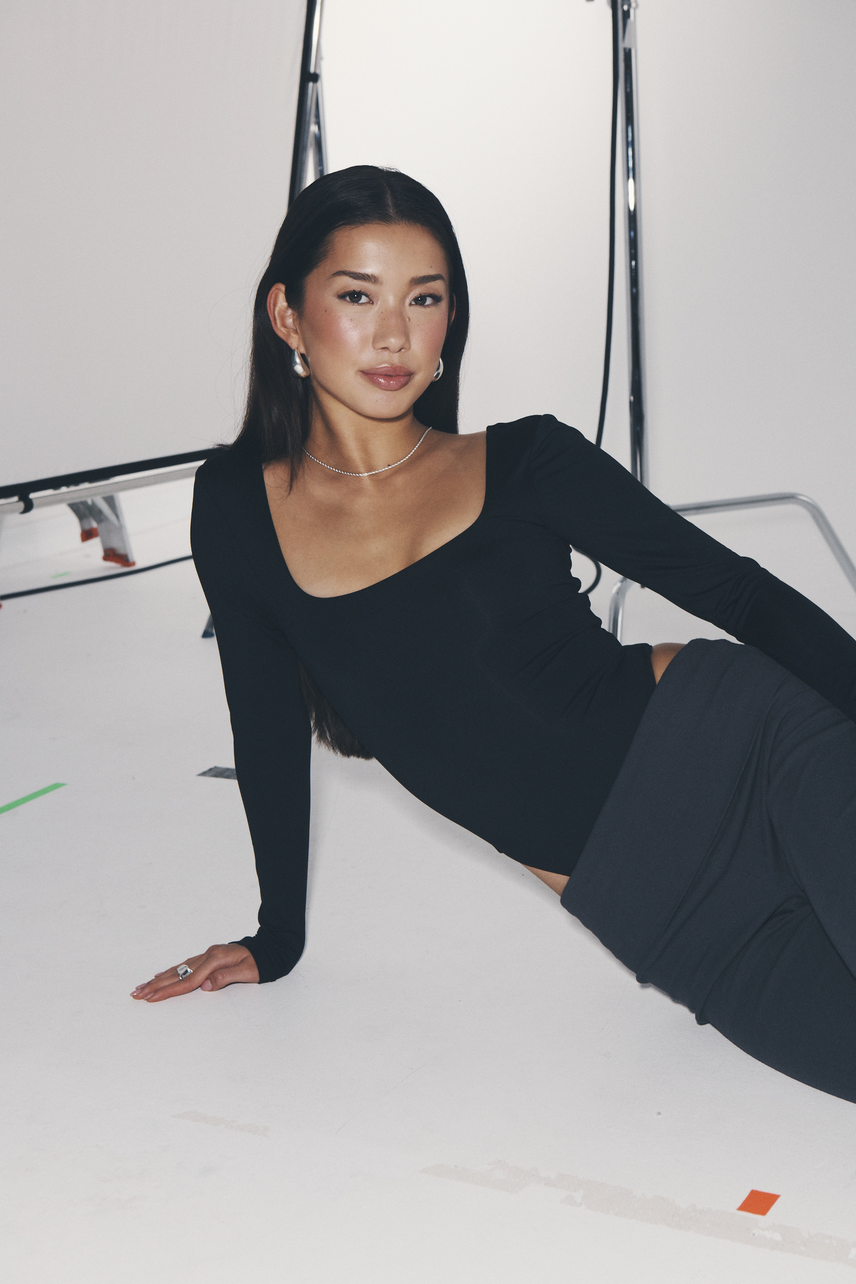 Modern editorial beauty look